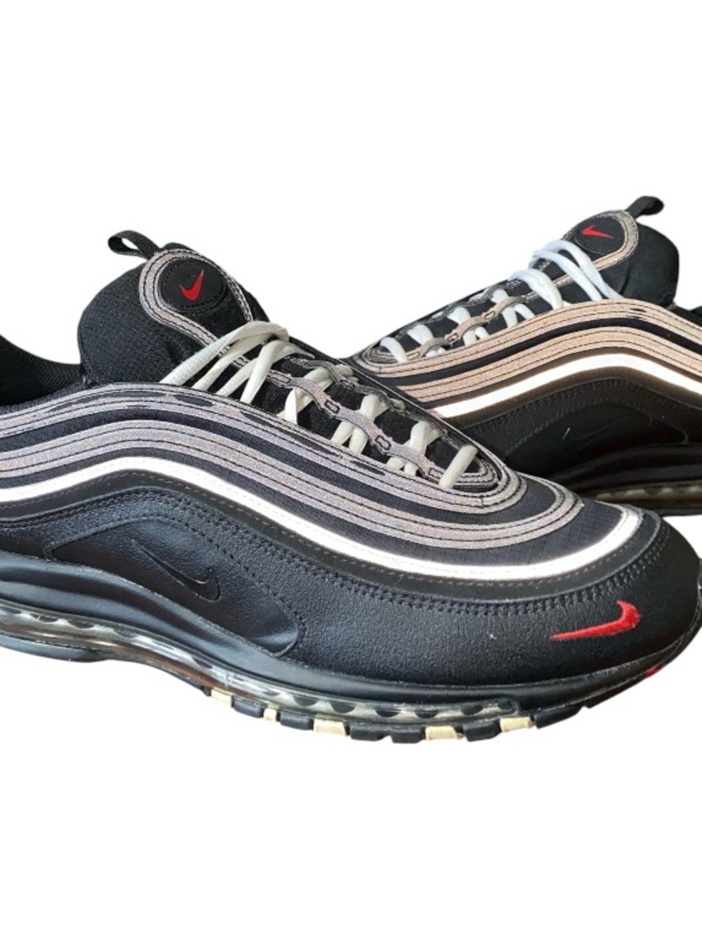 Nike Air Max 97 Mens Size 13 Black Sport Red Athletic DH1083-001 Dr. Scholl’s